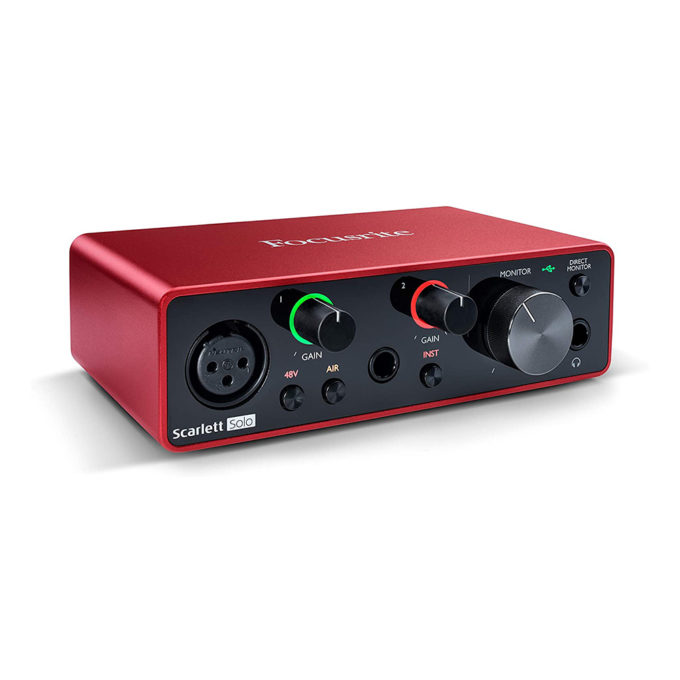 SCARLETT SOLO [G3] INTERFAZ DE AUDIO USB C FOCUSRITE A010183