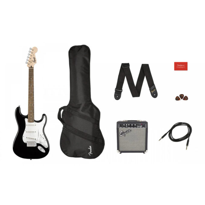 COMBO GUITARRA ELECTRICA FENDER SQUIER STRATOCASTER BK 0371823006