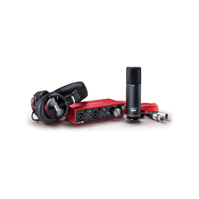 SCARLETT 2i2 STUDIO PACK [G3] SET DE INTERFAZ MICROFONO Y AUDIFONOS FOCUSRITE A004051