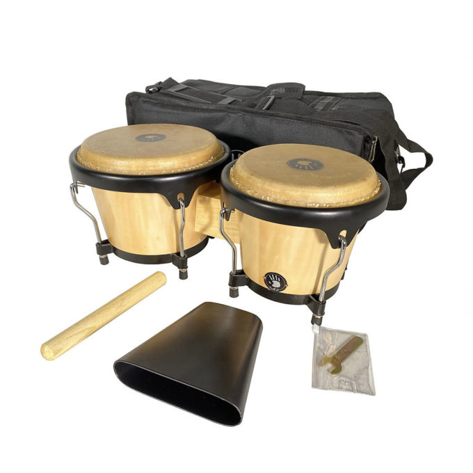 BONGO DE MADERA BUFFALO HEADS  6" 7" 5D2 BG455 NI
