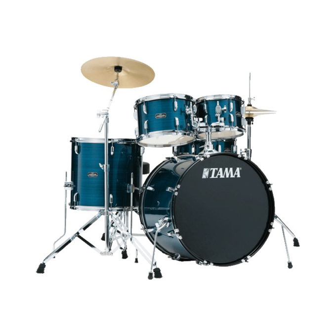BATERIA STAGESTAR TAMA C/PLATILLOS Y ASIENTO SG50H6C AZUL OSCURO