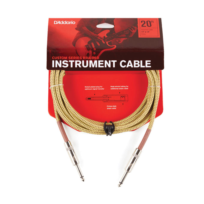 CABLE INSTRUMENTO PLANET WAVES PWBG 20 TW NI