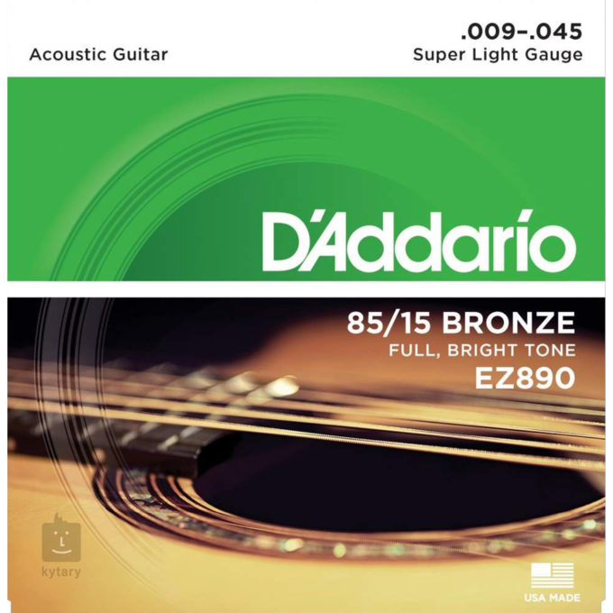 JUEGO GUITARRA ELECTROACUSTICA D ADDARIO EZ890 NI