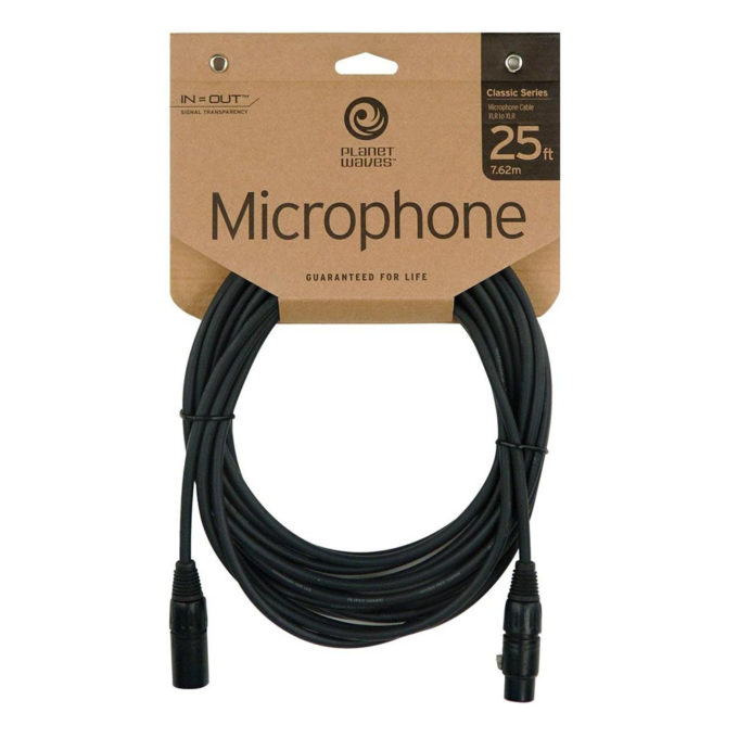 CABLE MICROFONO PLANET WAVES PWCMIC25 NI