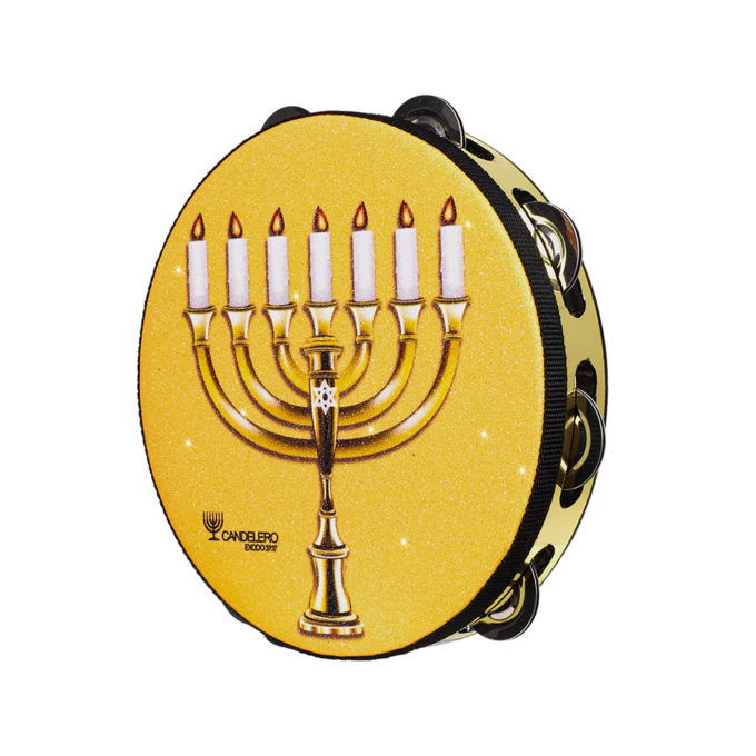 PANDERO KAIROS LINEA CLASICA DELUXE CANDELERO GOLD ULTRABRILLANTE 8.5 1F