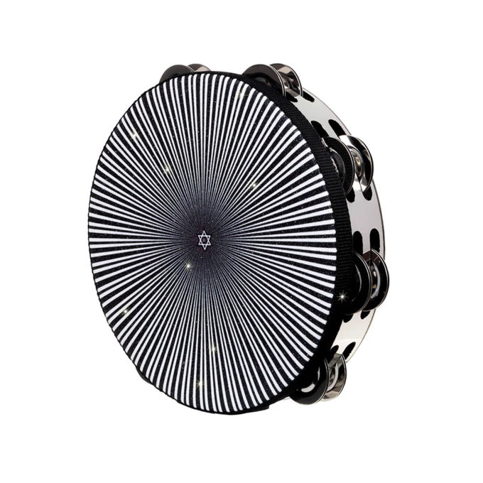 PANDERO KAIROS LINEA CLASICA DELUXE RADIANTE BLACK ULTRABRILLANTE 8.5 2F