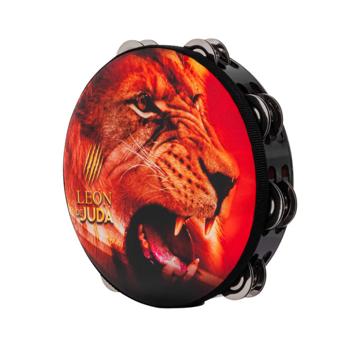 PANDERO KAIROS LINEA CLASICA PREMIUM LEON DE JUDA METALIZADO 8.5 2F