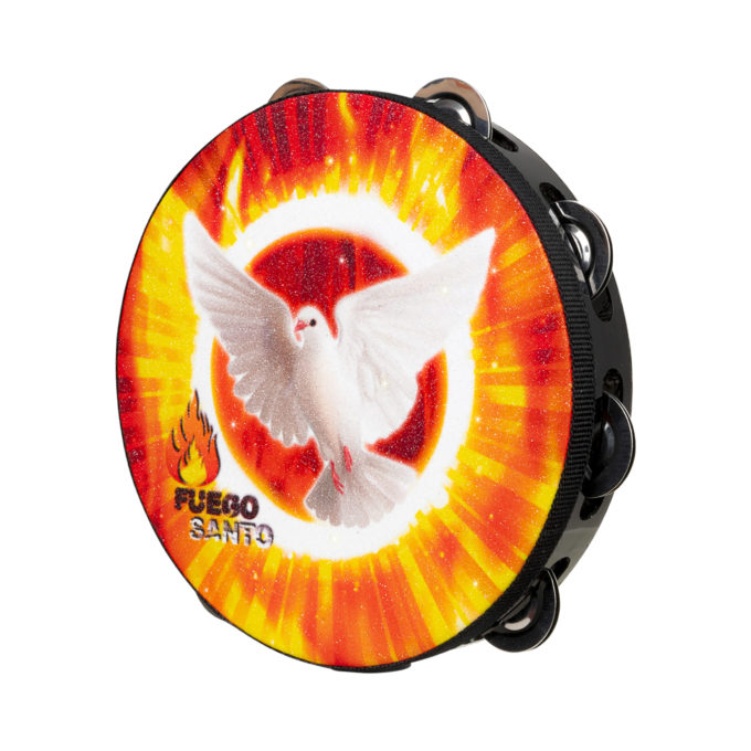 PANDERO KAIROS LINEA CLASICA PREMIUM FUEGO SANTO ULTRABRILLANTE 8.5 1F