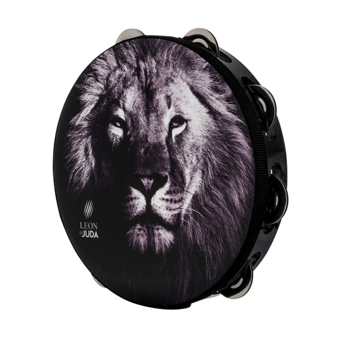 PANDERO KAIROS LINEA CLASICA PREMIUM LEON DE JUDA III METALIZADO 8.5