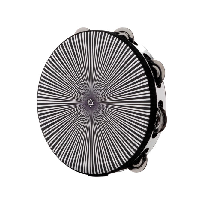 PANDERO KAIROS LINEA CLASICA DELUXE RADIANTE BLACK ULTRABRILLANTE 8.5 1F