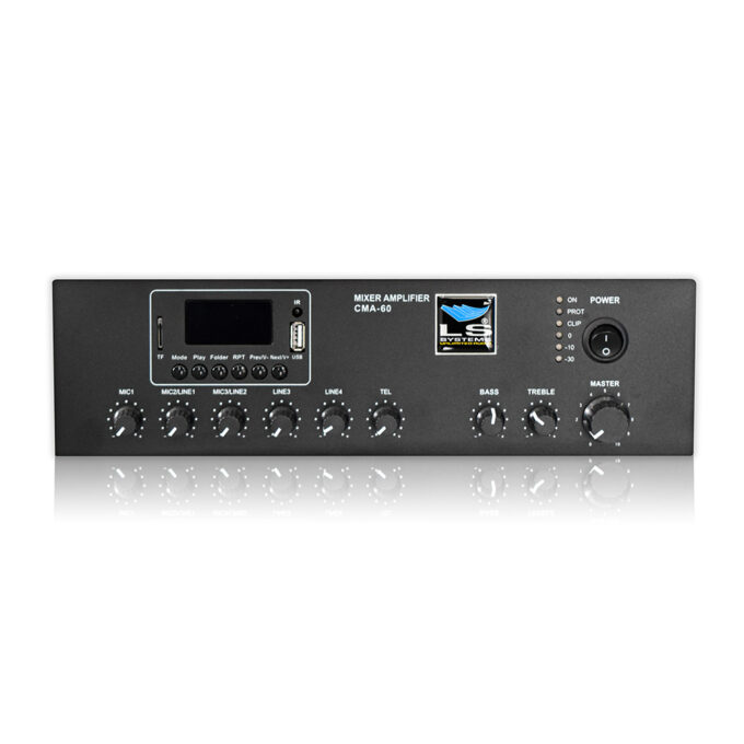 MIXER AMPLIFICADOR COMPACTO LS SYSTEMS CMA 60 MP3