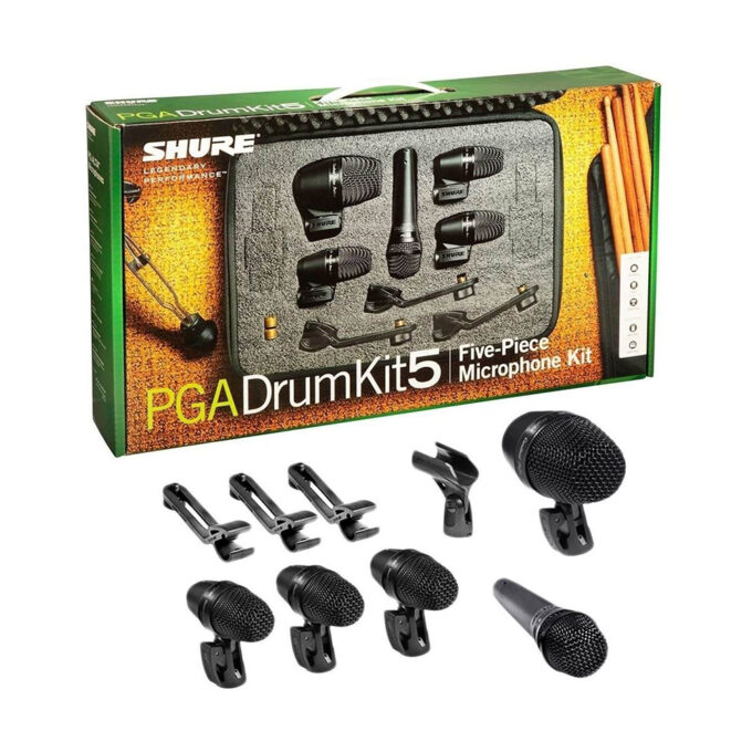 JUEGO MICROFONO BATERIA SHURE PGADRUMKIT5