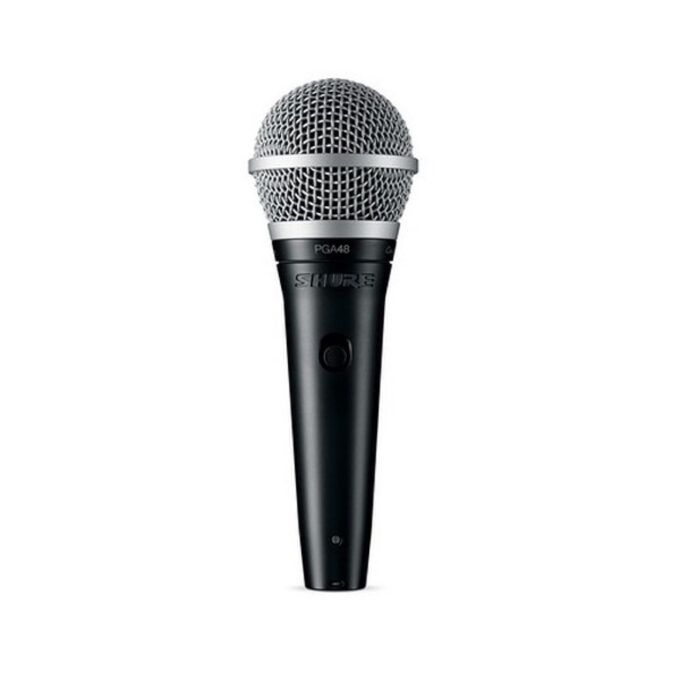 MICROFONO VOCAL SHURE PGA48 XLR CON CABLE NI