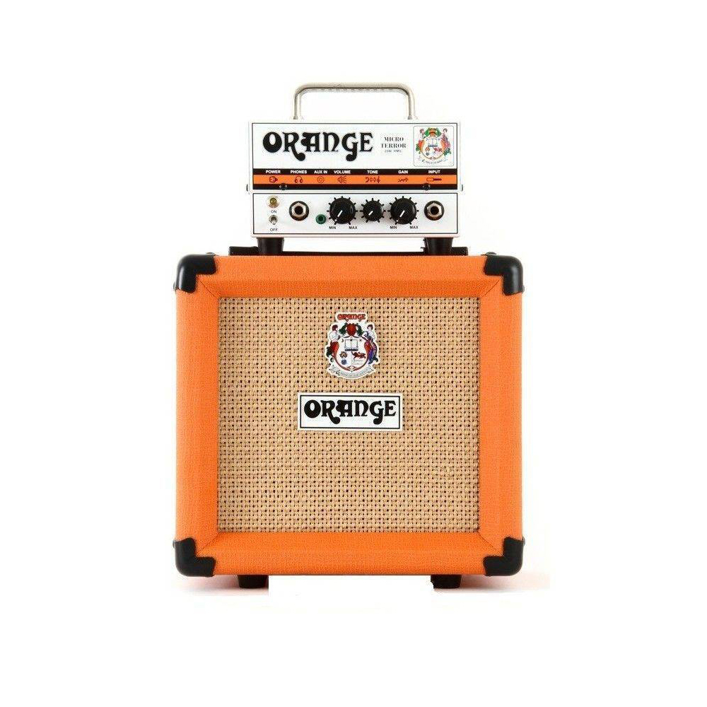 COMBO GABINETE PPC108 CABEZAL GUITARRA ORANGE MT20 MICRO TERROR